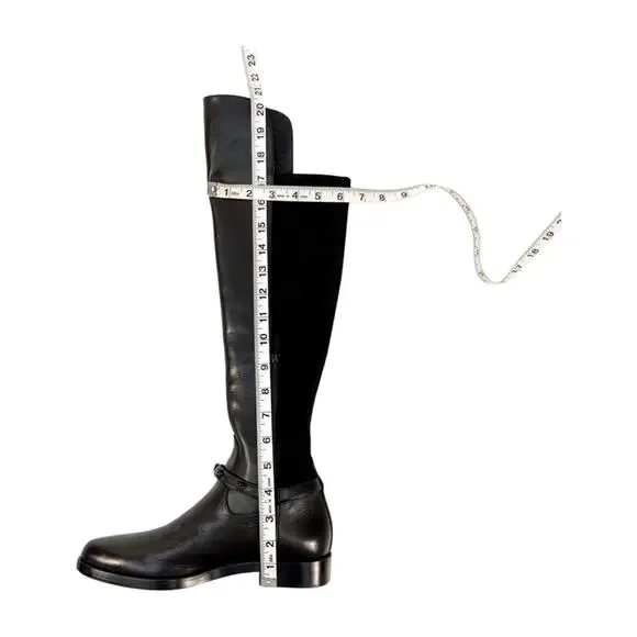 Versace Black Over the Knee Riding Boots NIB - Picture 11 of 15